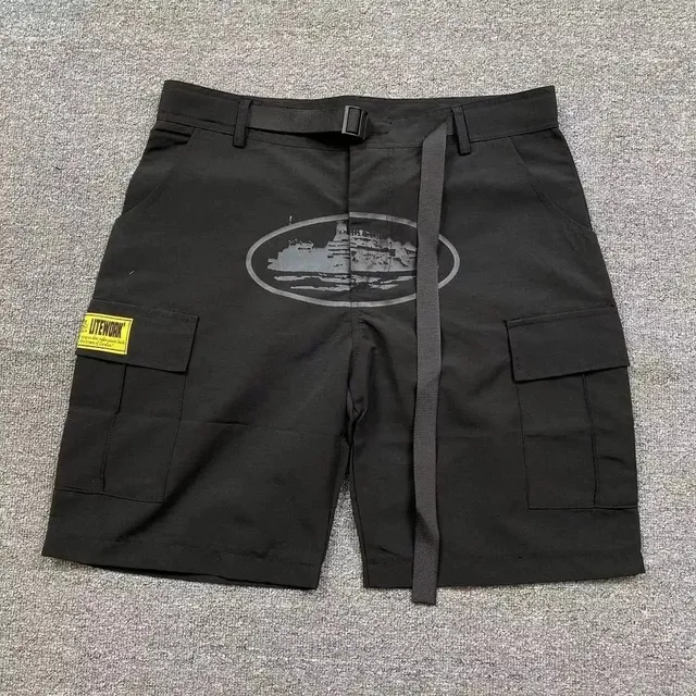 Corteiz Cargo Shorts Ship Print