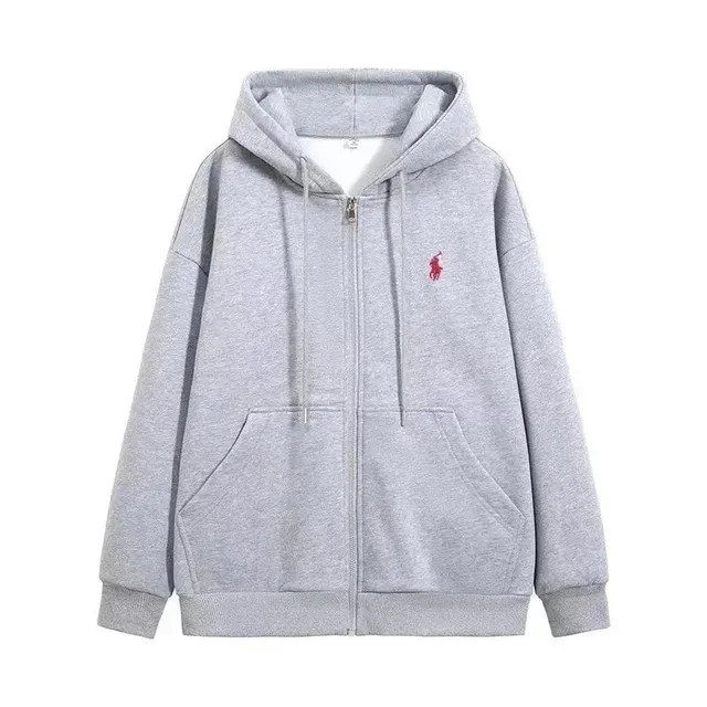 Polo Ralph Lauren Zip-Up Hoodie Heather Grey