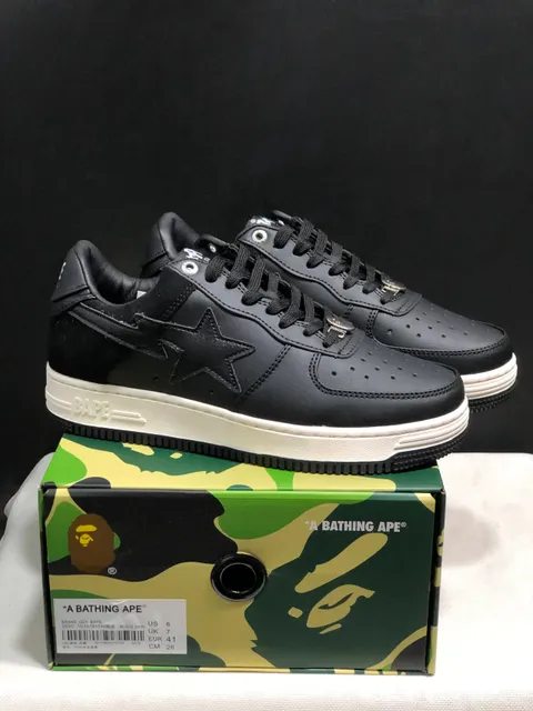BAPE Air Force 1 Low Black Star