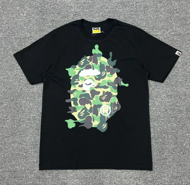 BAPE Shark Hoodie Tee Camo Ape Head