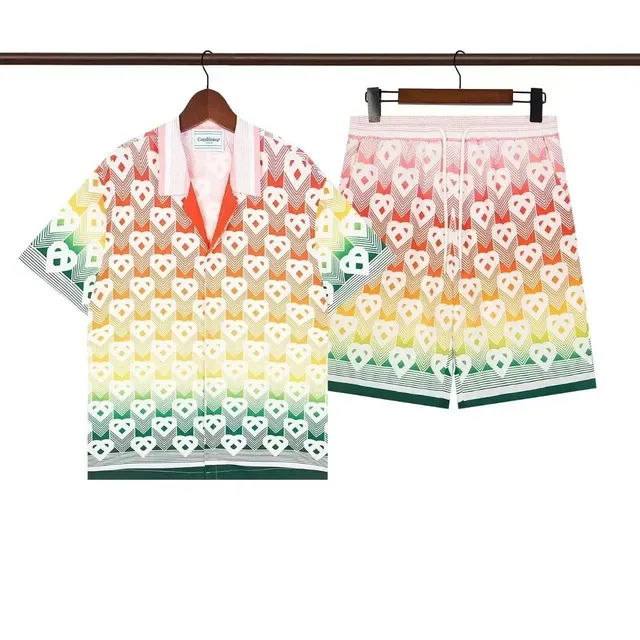 Casablanca Tennis Club Set Gradient Heart Print