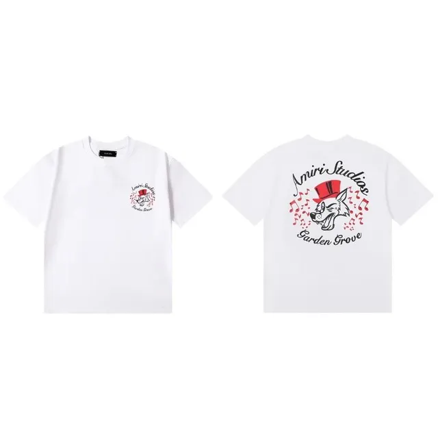 Amiri Graphic T-Shirt Garden Grove Wolf