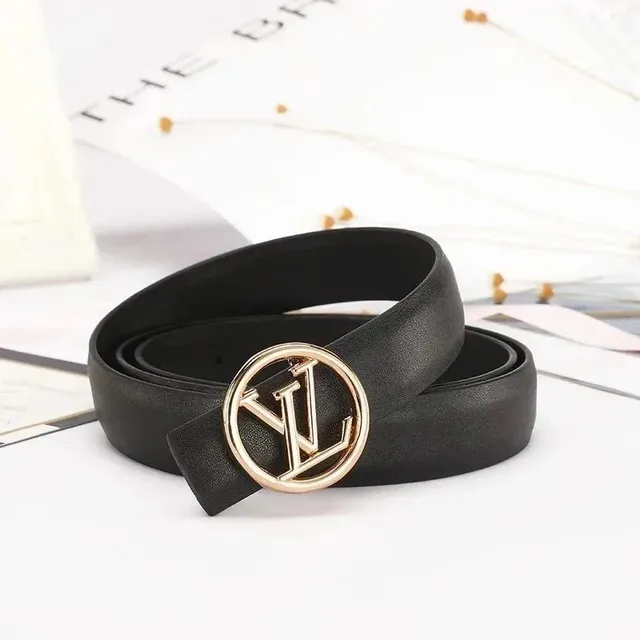 Louis Vuitton LV Circle Belt Gold Logo