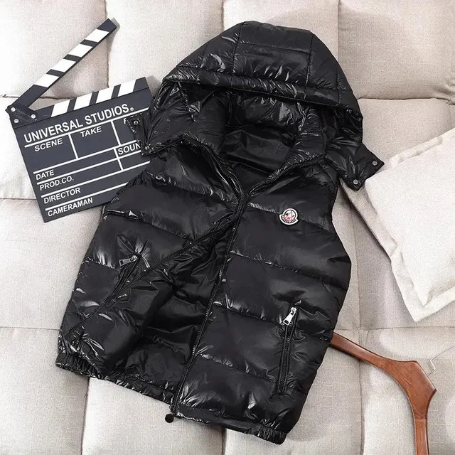 Moncler Down Vest Glossy Nylon