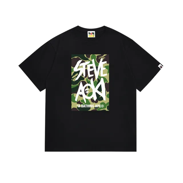 BAPE Graphic Tee Steve Aoki Camo Print