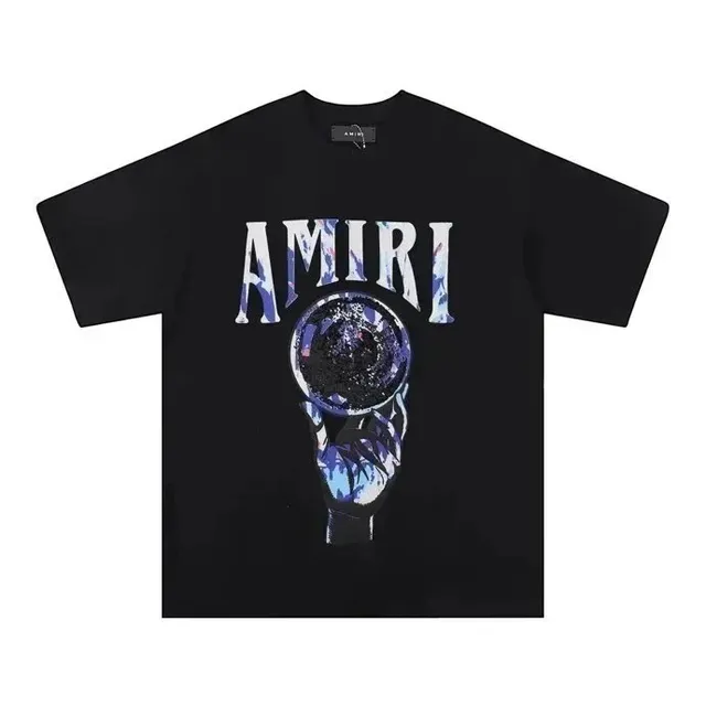 Amiri Graphic Tee Crystal Hand Print