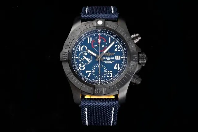 Breitling Chronomat Avenger Navy Dial with Black Bezel