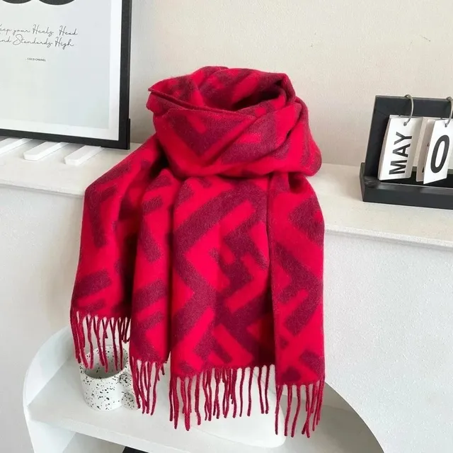 Fendi FF Logo Scarf Monogram Print