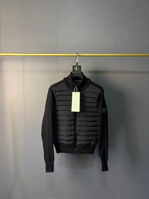 Canada Goose Knit Panel Jacket Black