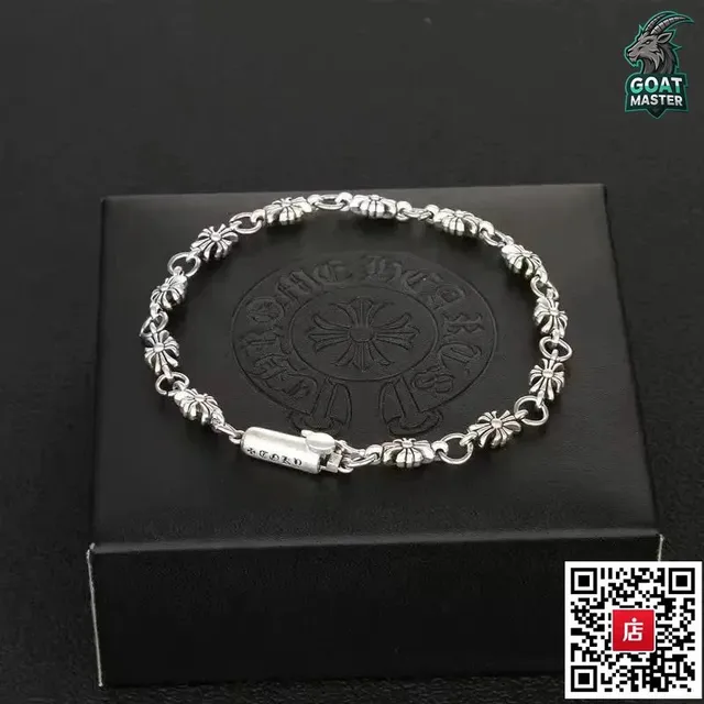 Chrome Hearts Cross Link Bracelet Signature Cross Motif