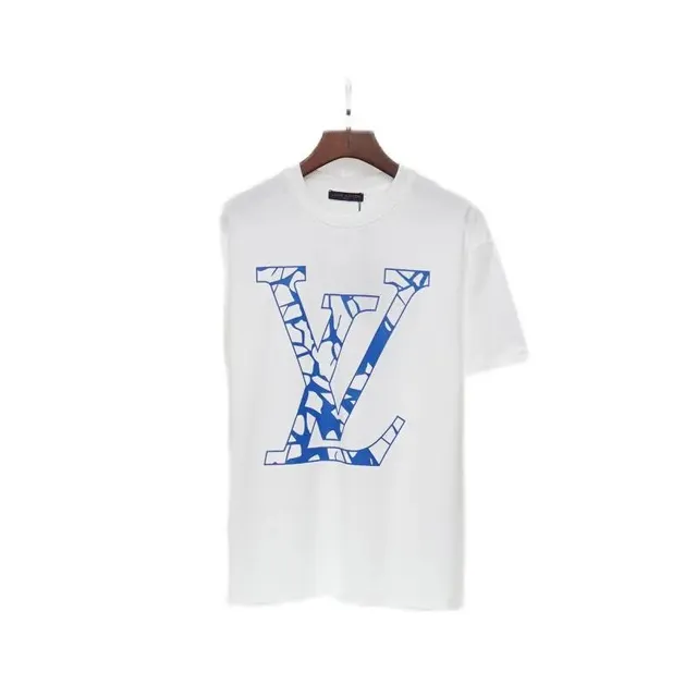 Louis Vuitton LV Logo T-Shirt Cracked Monogram Print
