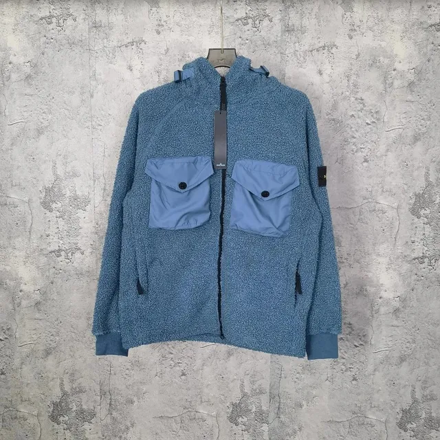 Stone Island Fleece Jacket Two-Tone Pocket