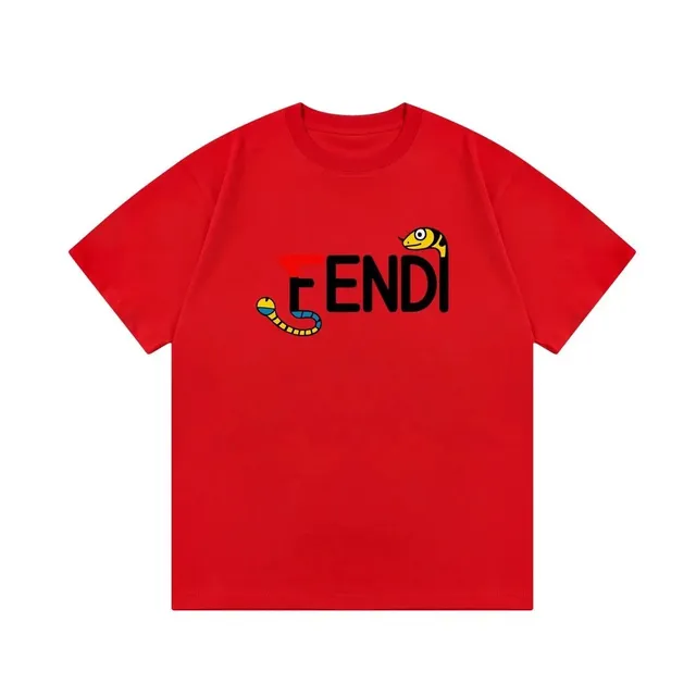 Fendi Graphic T-Shirt Serpenti Logo
