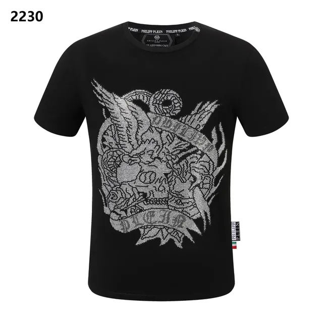 Philipp Plein Graphic T-Shirt Crystal Skull Print