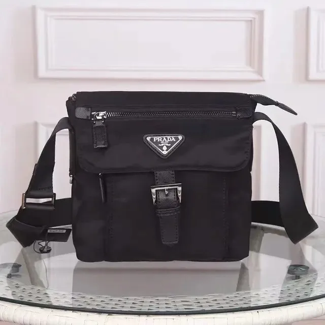 Prada Crossbody Bag Nylon with Leather Trim