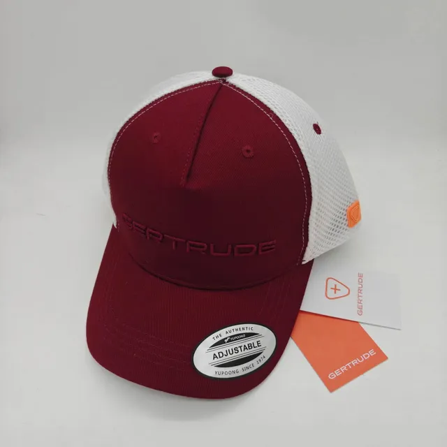 Gertrude Gaston Trucker Cap Embroidered Logo