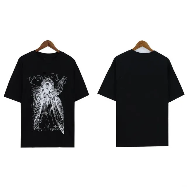 Graphic T-Shirt Purple Angel Print