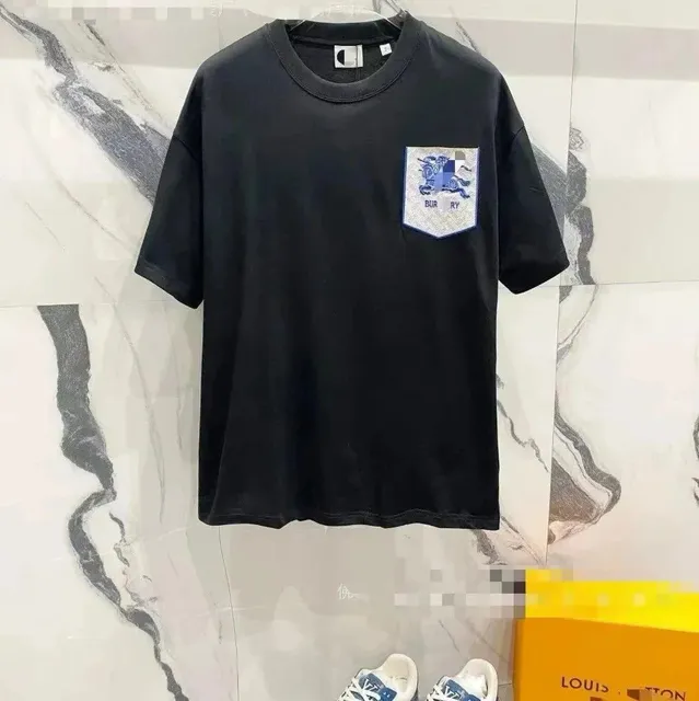 Burberry Pocket Logo Tee Equestrian Knight Patch