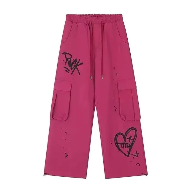 Corteiz Graffiti Print Cargo Trousers