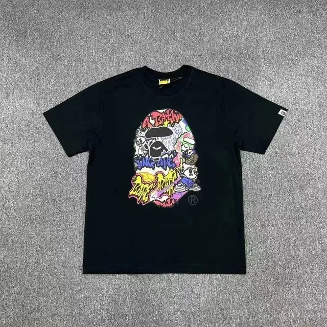 BAPE Ape Head Tee Graffiti Print