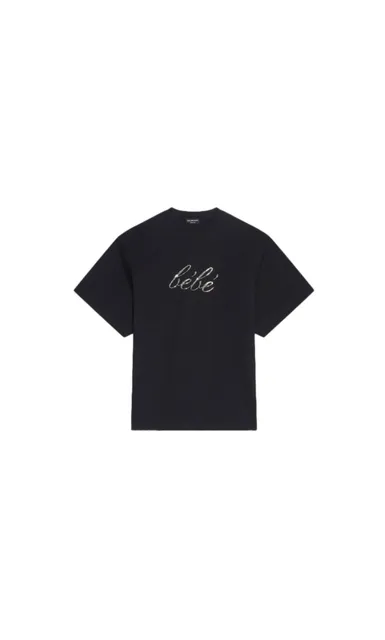 Balenciaga T-Shirt Bébé Crystal Logo