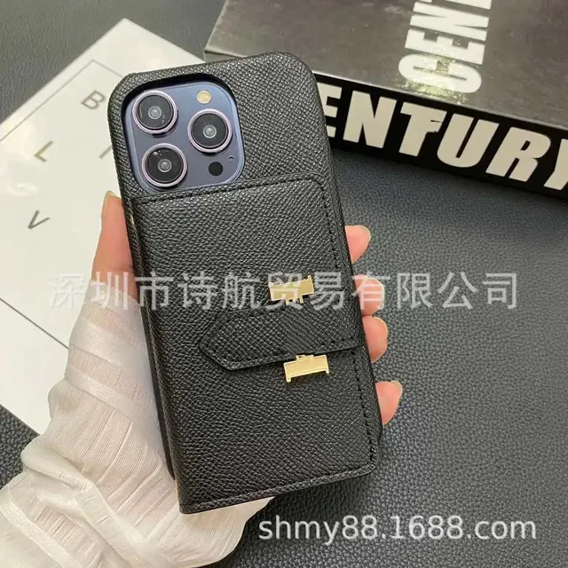 Hermès Phone Case with Cardholder Epsom Leather