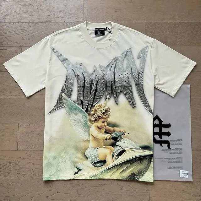 Mixed Emotion Graphic Tee Angel Jet Ski Print