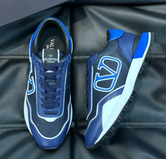 Valentino VLTN Runner Blue and White