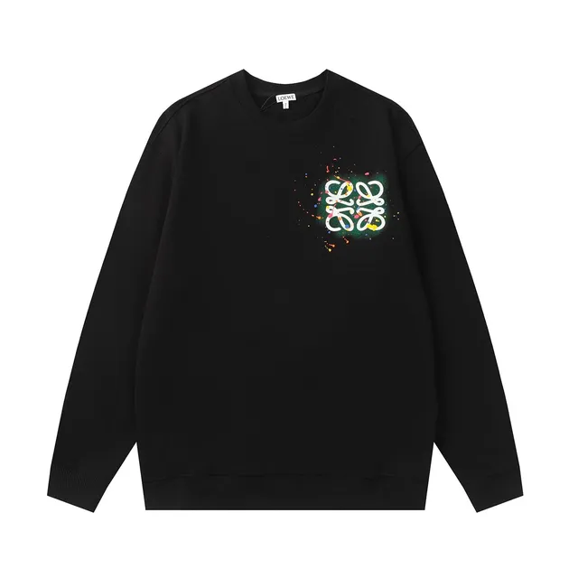 Loewe Crewneck Sweatshirt Paint Splatter Logo
