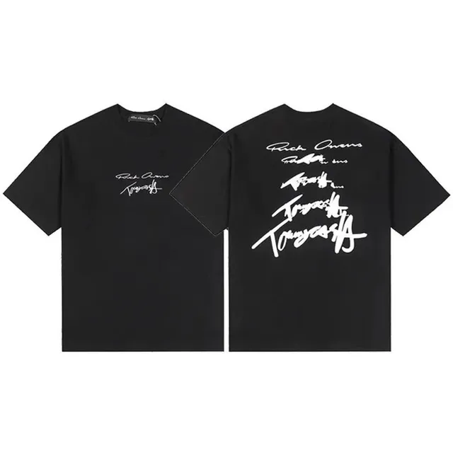 Rick Owens Signature Tee Travis Scott Collaboration