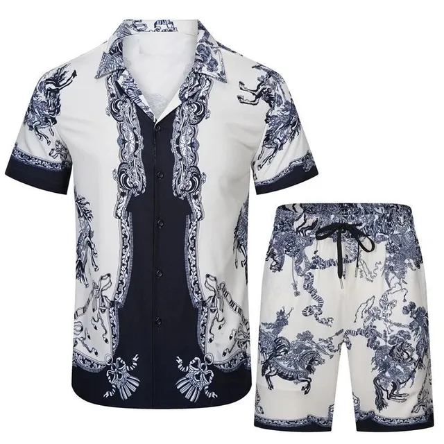 Versace Barocco Print Set Medusa Horse Motif