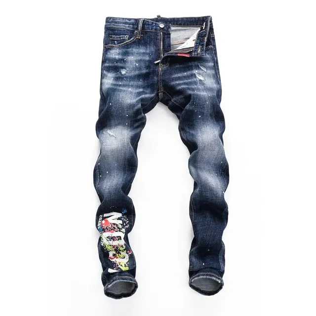 Dsquared2 Distressed Jeans Paint Splatter