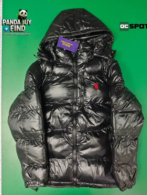 Polo Ralph Lauren Puffer Jacket Shiny Black
