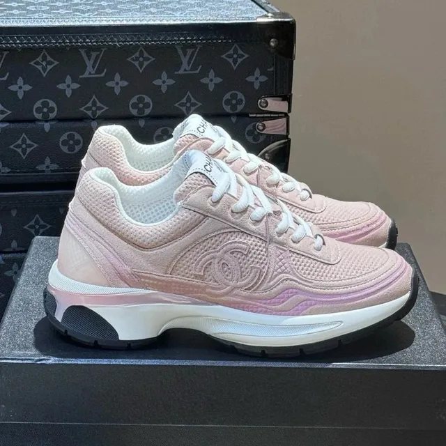 Chanel Trainer Pink Mesh