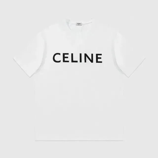 Celine Logo T-Shirt Black Logo