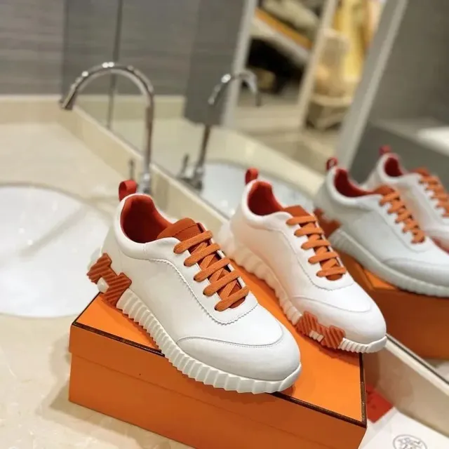 Hermès Sneaker White and Orange