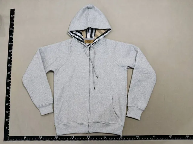 Burberry Zip-Up Hoodie Checkered Lining