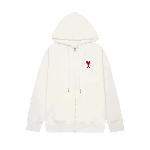 AMI Paris Zip-Up Hoodie