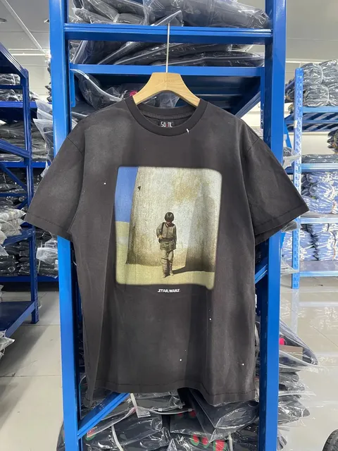 Saint Michael Graphic T-Shirt Star Wars Print