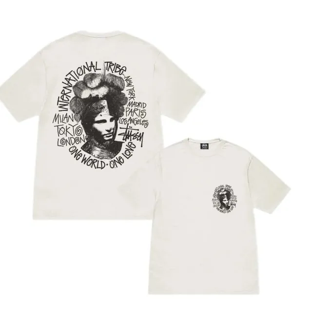 Stüssy Graphic T-Shirt International Tribe Print