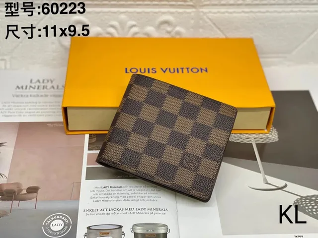Louis Vuitton Damier Ebene Bifold Wallet Classic Checkered