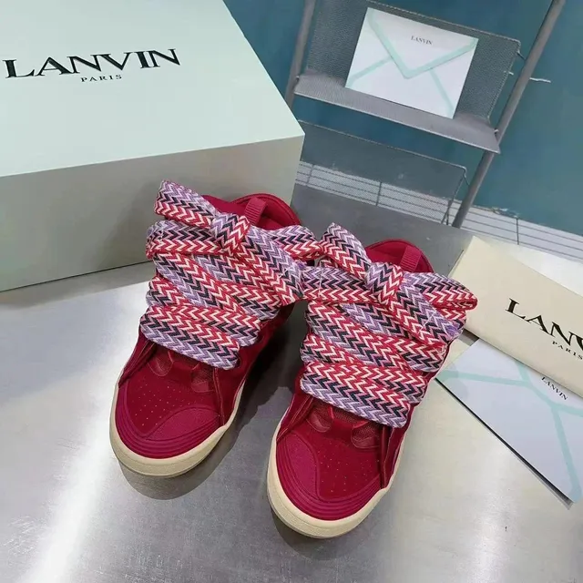 Lanvin Sneaker Zigzag Ribbon Strap