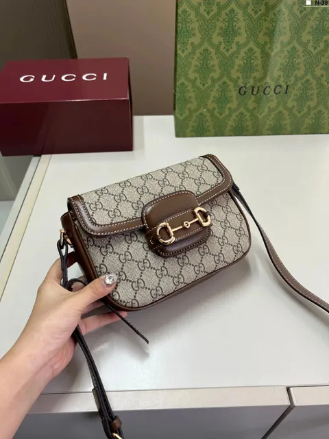 Gucci Horsebit 1955 Mini Bag GG Supreme Canvas