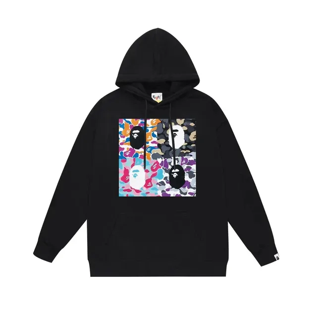 BAPE Hoodie Camouflage Ape Head Print