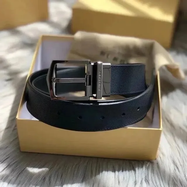 Burberry Reversible Belt Black/Charcoal