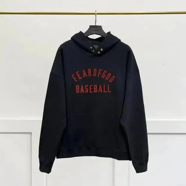 Fear of God Hooded Sweatshirt Baseball Arch Logo