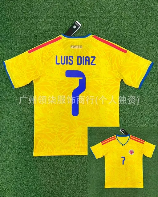 Adidas × Colombia National Team Colombia Home Jersey Luis Diaz #7