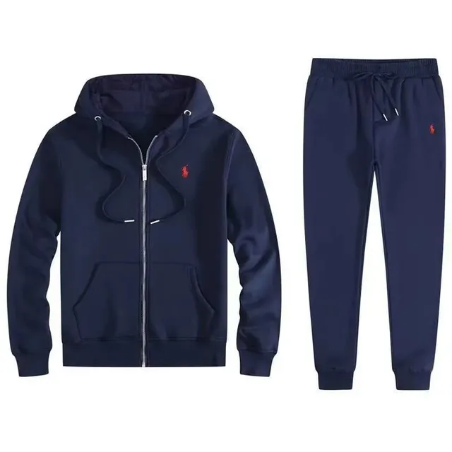 Polo Ralph Lauren Hoodie and Joggers Set Navy with Pony Logo