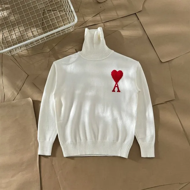 Amiri Turtleneck Sweater Heart Logo
