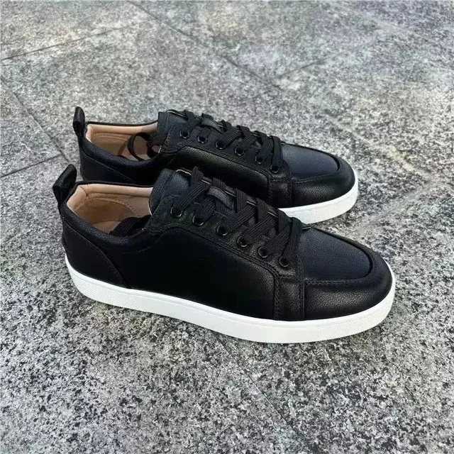 Christian Louboutin Louis Junior Black Leather
